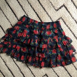 Abercrombie kids floral skirt